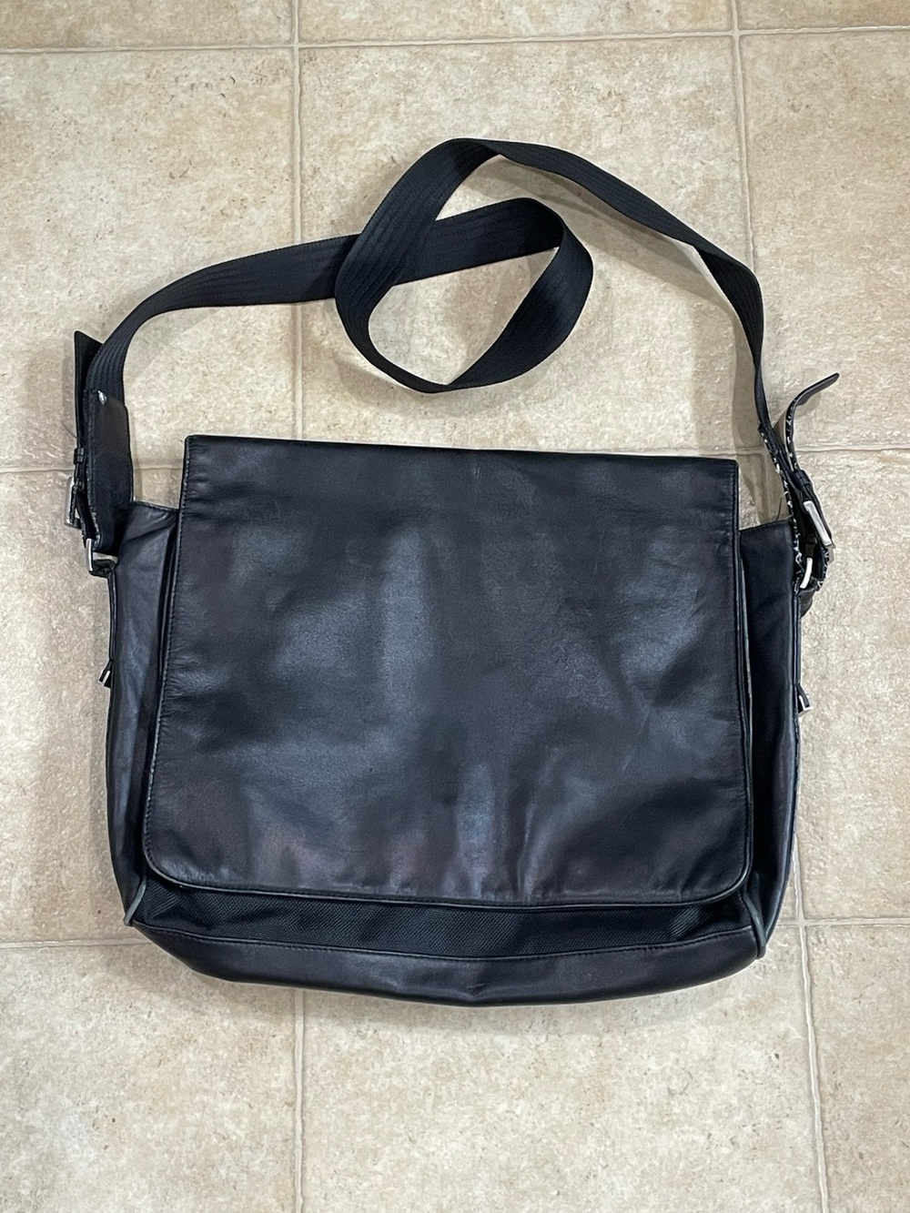Hugo Boss Black Messenger Bag Laptop Crossbody Briefcase Shoulder Work Bag